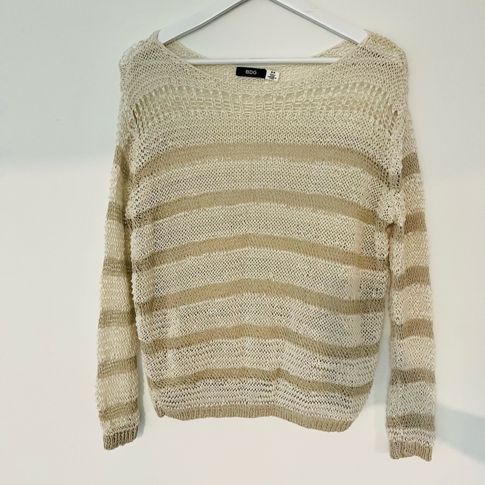 Loose knit beach sweater